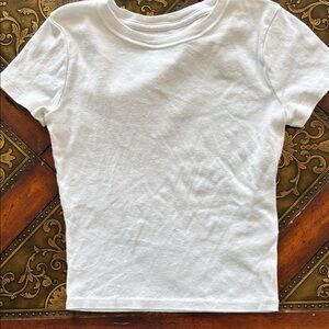 Hollister XS White Short Sleeve Tee